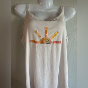 Hand sewn sunshine tank top